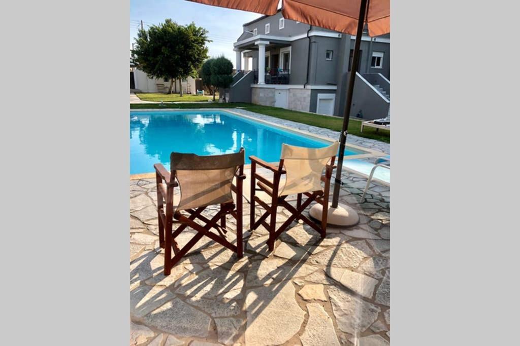 فيلا Sunlit Pool House Posidhonía المظهر الخارجي الصورة